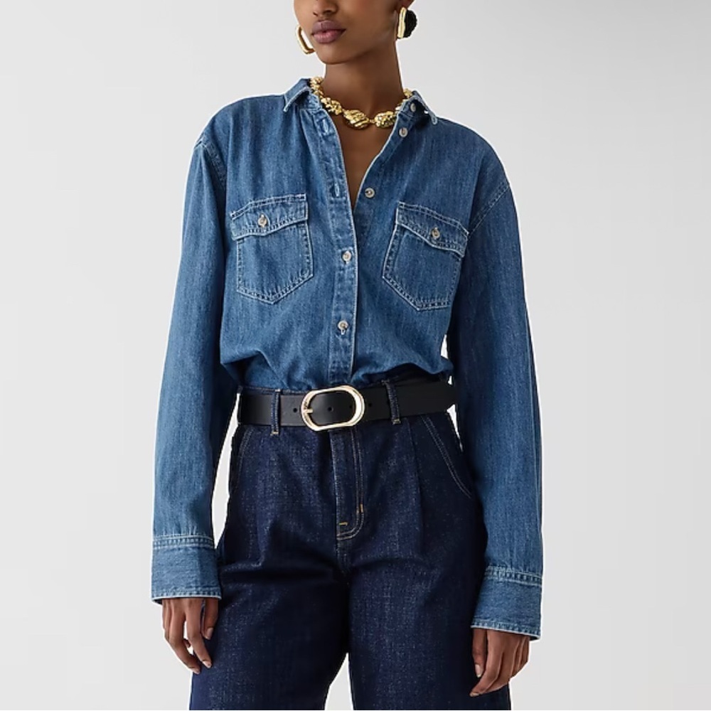 Garçon classic chambray shirt in Neela wash
